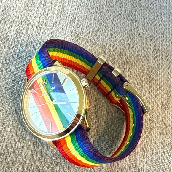 Michael Kors Runway Mercer Pride Rainbow Watch - Picture 7 of 11